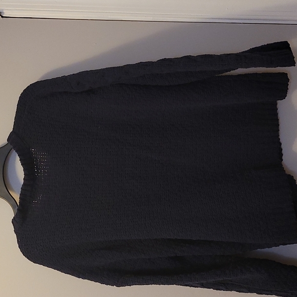 Primark Large Navy Blue Sweater with center cable knit design - Picture 5 of 6